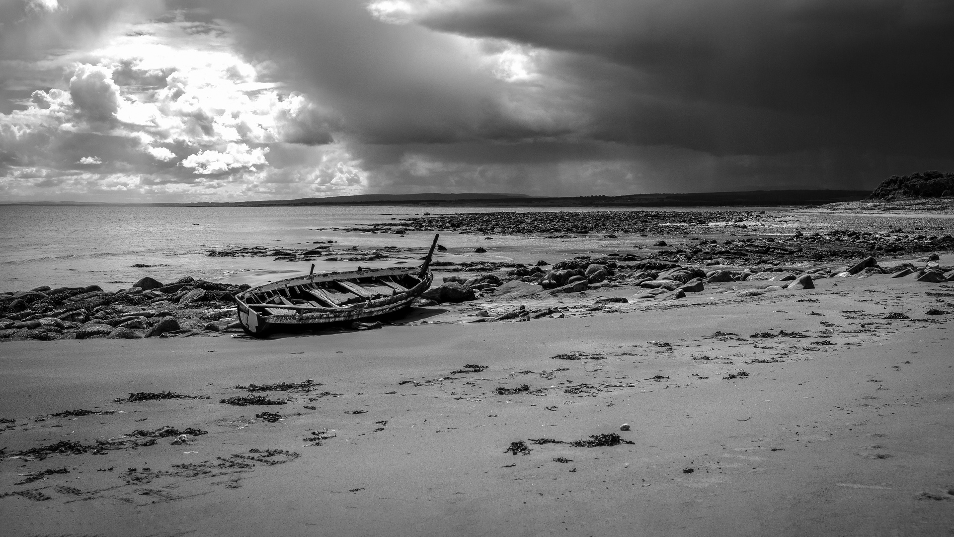 Bootswrack am Strand