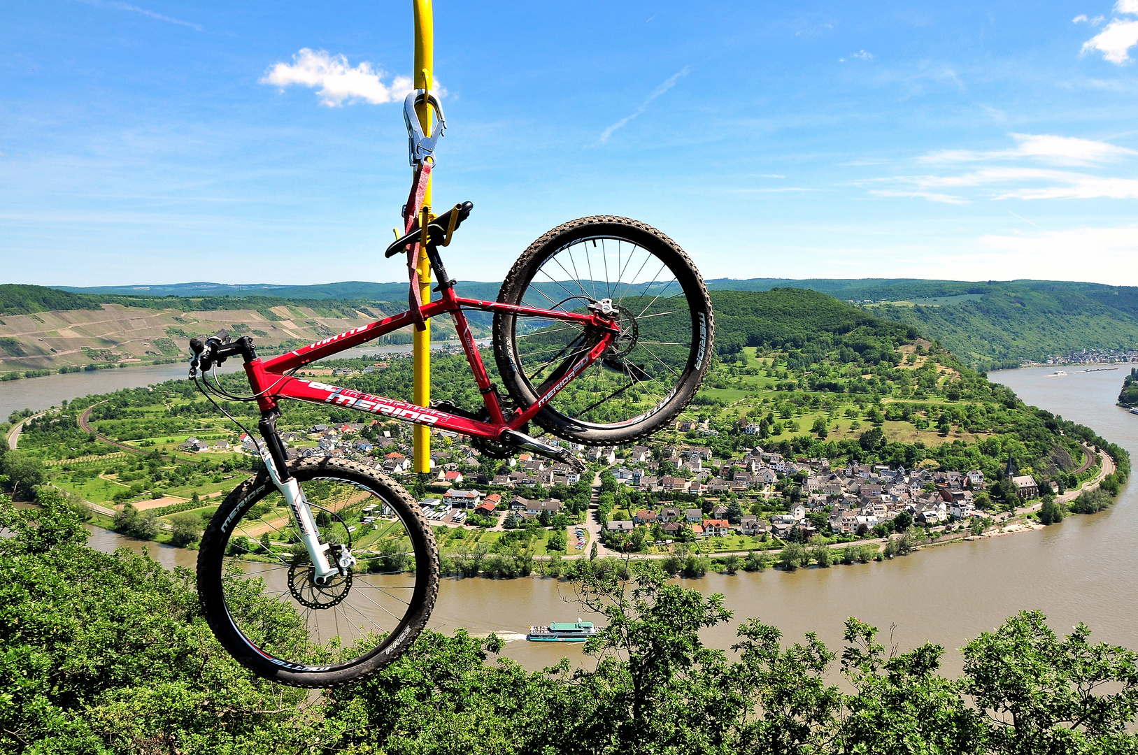 Bopparder Hamm - Fahrradseilbahn