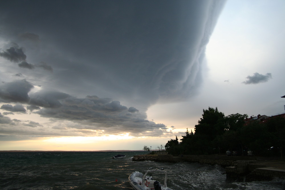 Bora und Gewitter