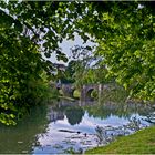 Bord de Gélise et Pont Roman à Barbaste  --  Lot-et-Garonne