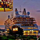 Bordeaux - Kreufahrtschiff auf der Garonne