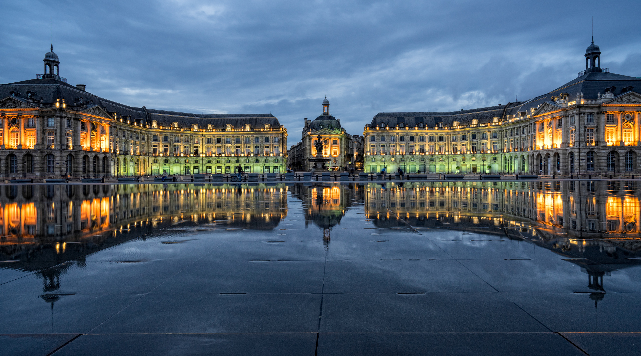 Bordeaux Place de la Bourse Foto & Bild city, france, water Bilder