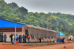 Border checkpoint Laos - Yunnan