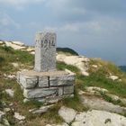 borderstone- Switzerland is on the left side, Italy on the right side