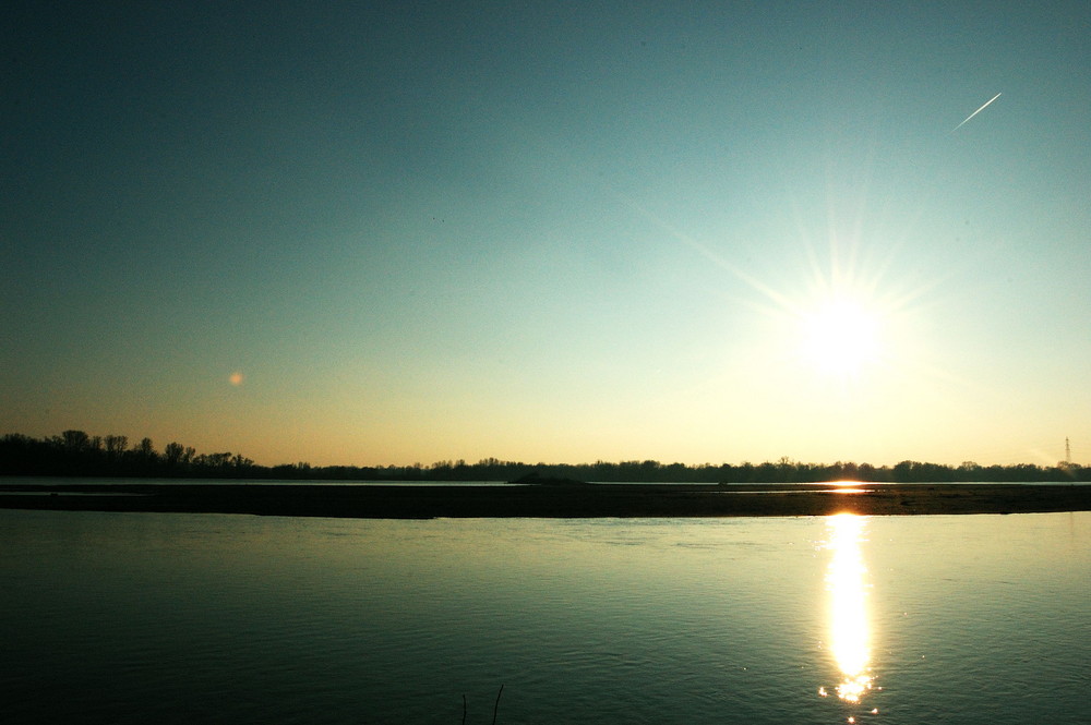 Bords de Loire au coucher du soleil