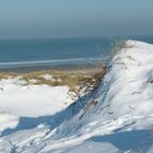 bordure de plage en hiver