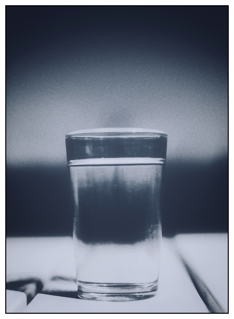 Boring Day…Glass in blue