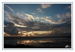 Borkum 2008 - Sonnenuntergang am Nordstrand