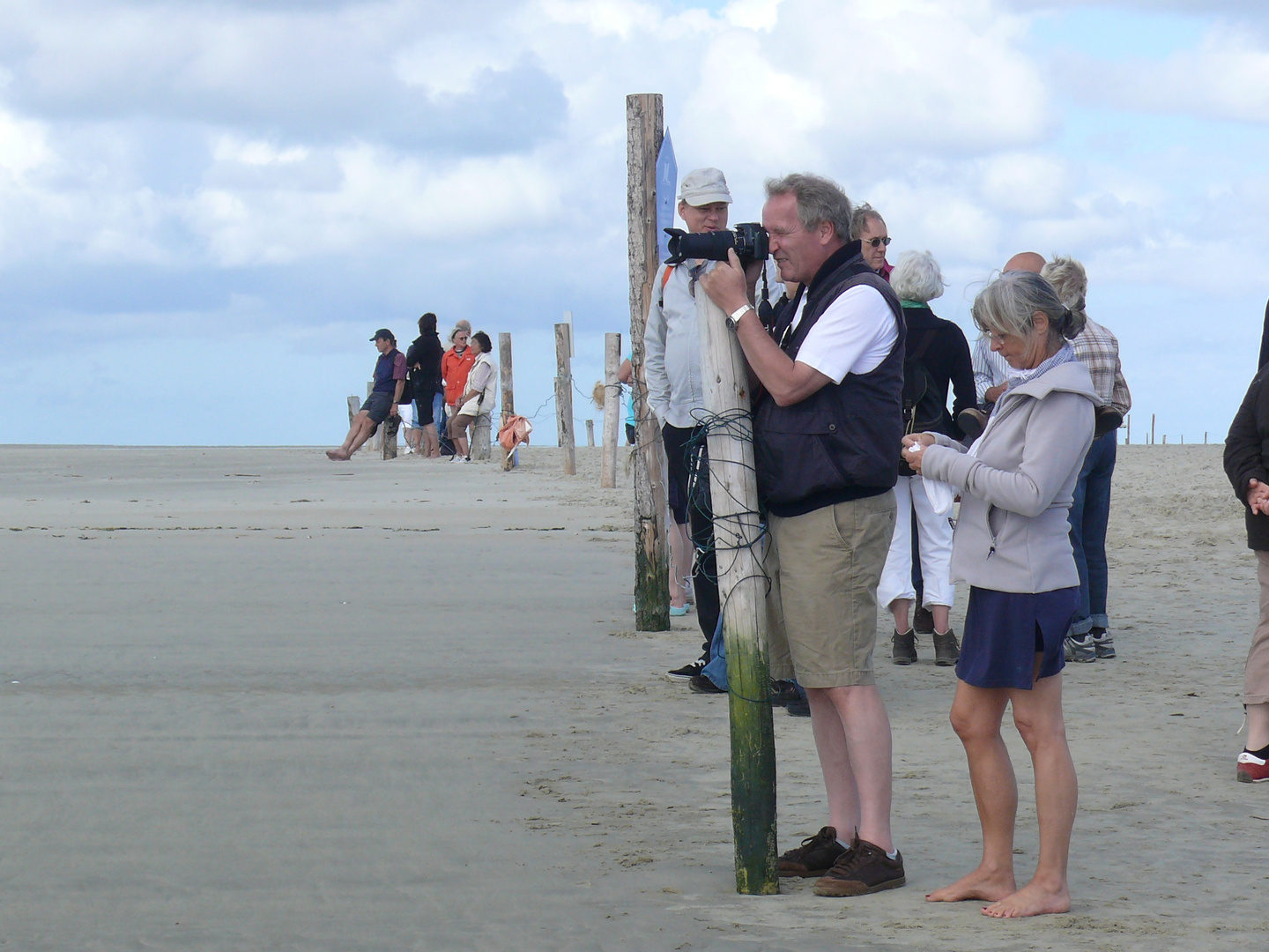 Borkum 2010 - Absperrung an der Robbenbank