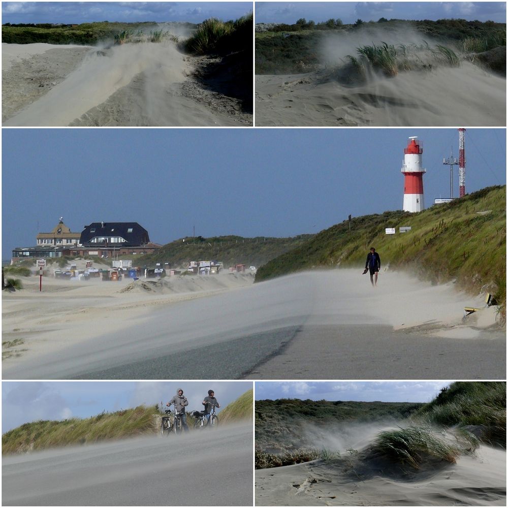 Borkum 2010 - Ein stürmischer Tag auf der Insel