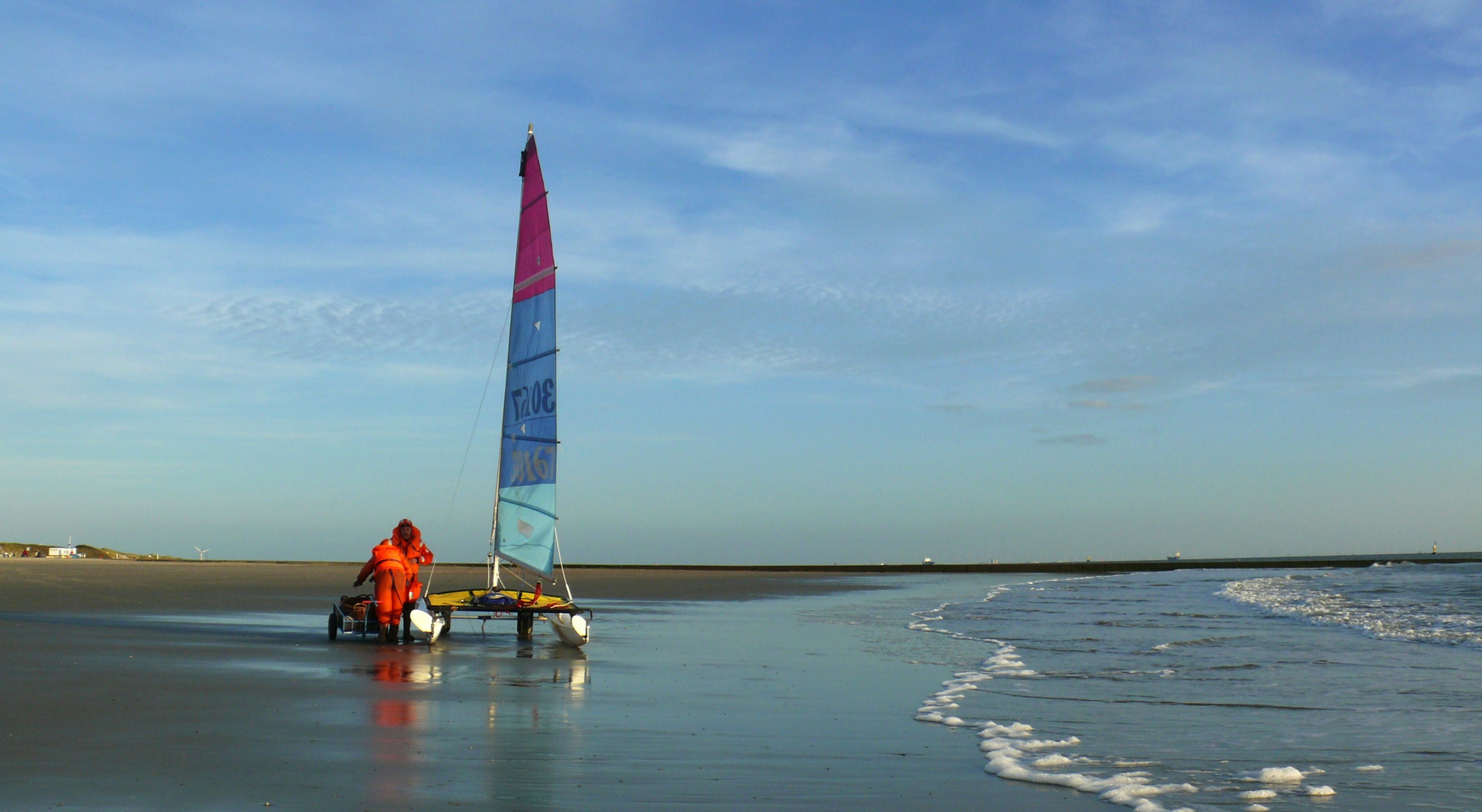 Borkum 2010 - Ideales Segelwetter - Leichte Brise / Blauer Himmel