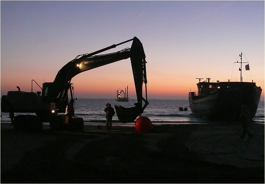 Borkum 2011 - Bergung der "Nordland 1" - Geschafft