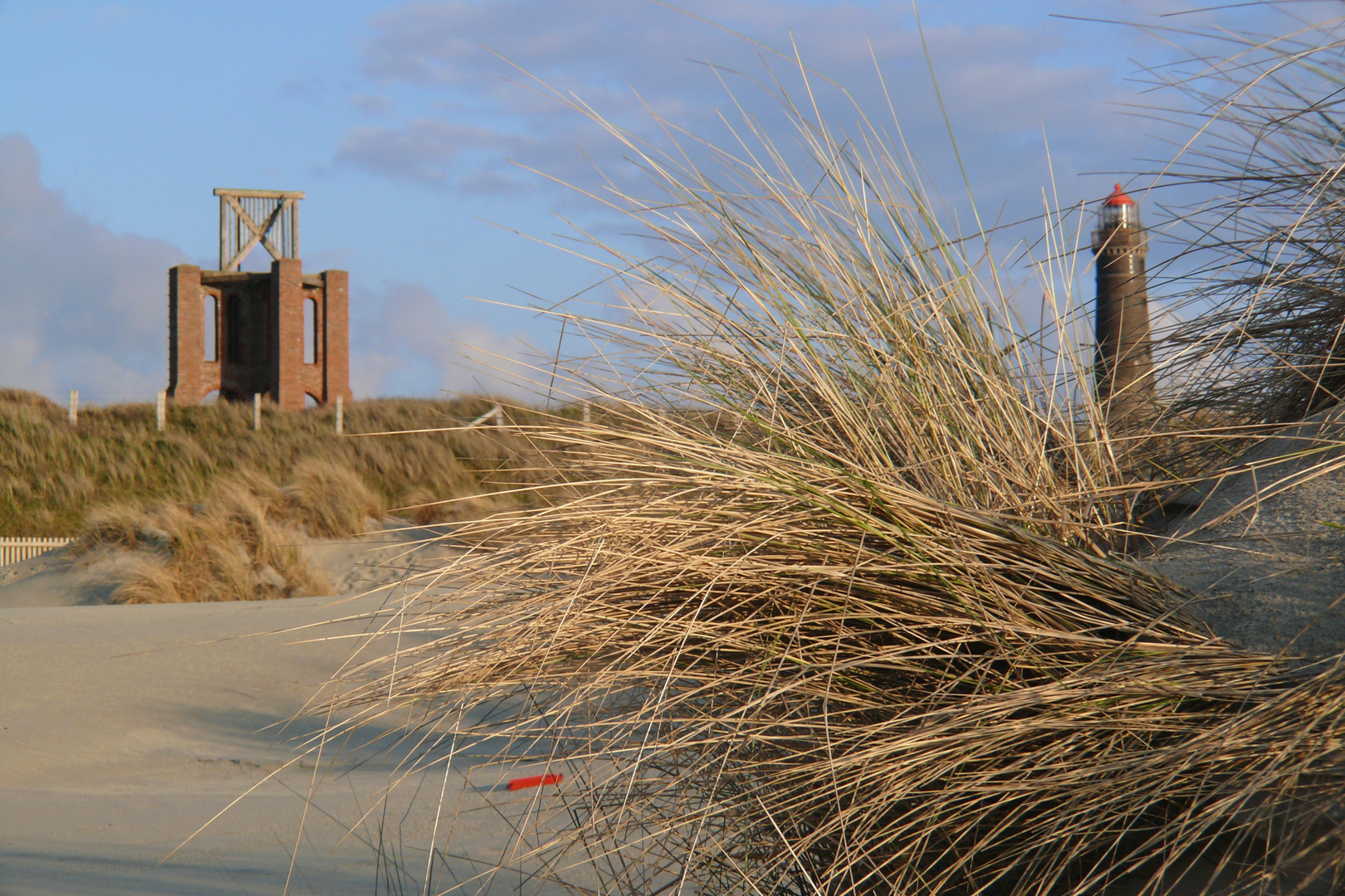 Borkum 2015   -   Blick aus den Dünen ...