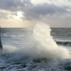 Borkum 2015 - Es bläst und spritzt ganz heftig