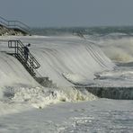 Borkum 2015 - Sturmflut auf der Insel (1)