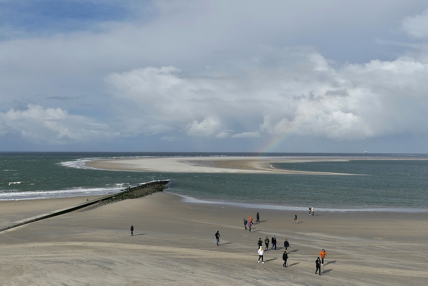 Borkum 2019 - Nordstrand mit vorgelagerter Robbenbank