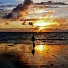 Borkum  - Abendstimmung am Strand