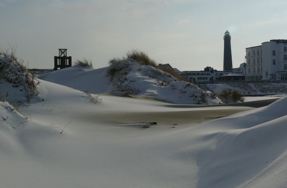 Borkum - Auch bei Schnee ist die Insel eine Reise wert