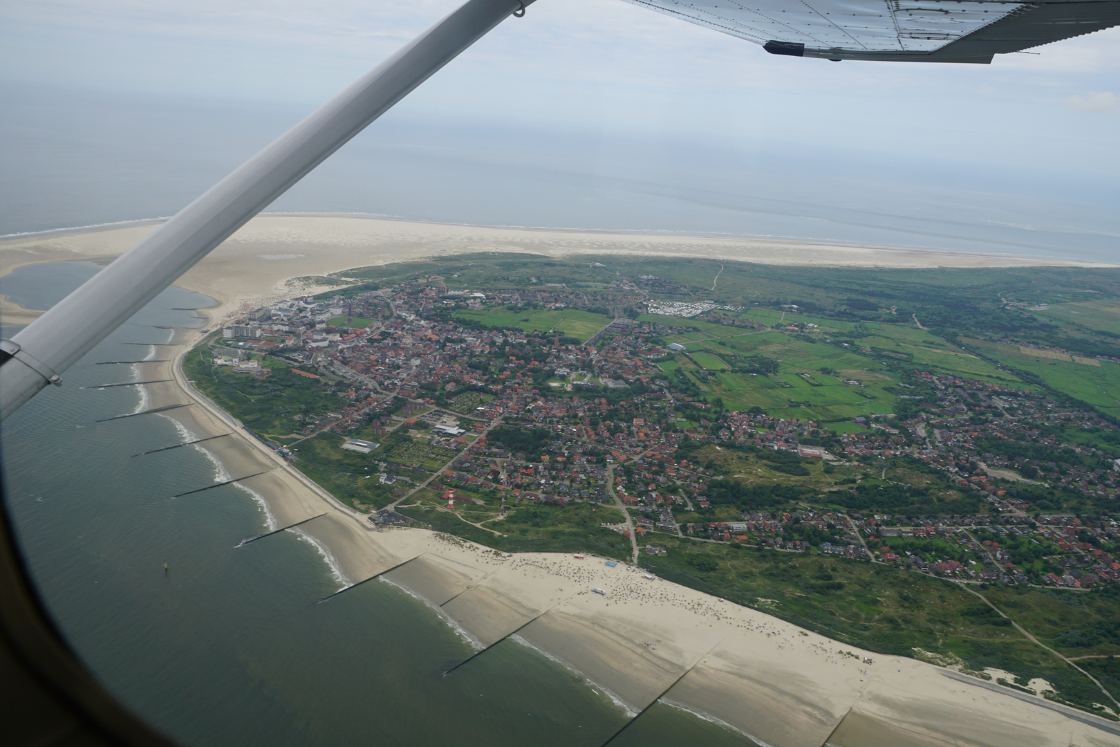 Borkum aus der Luft