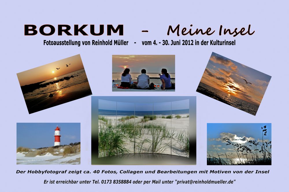 Borkum - Ausstellungsplakat