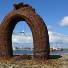 Borkum - Blick durch den Ring-Festmacher