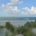 Borkum - Blick von den Dünen am Südstrand