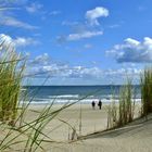 Borkum - Blick von der Düne auf den Strand