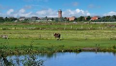 Borkum - Blickrichtung Wasserturm