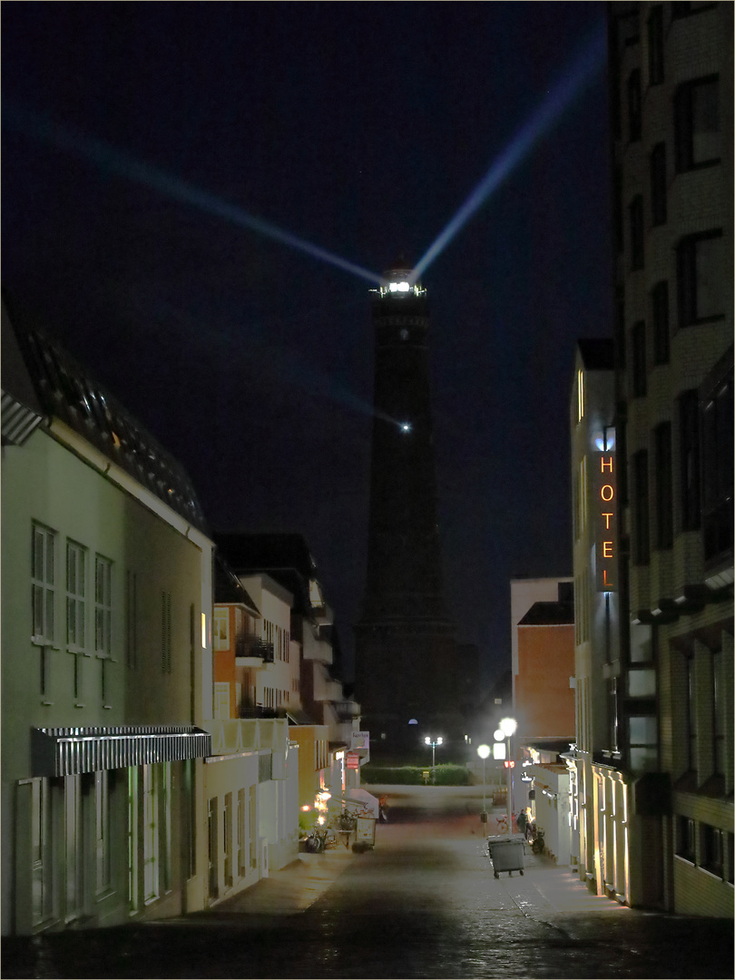 Borkum-City by night