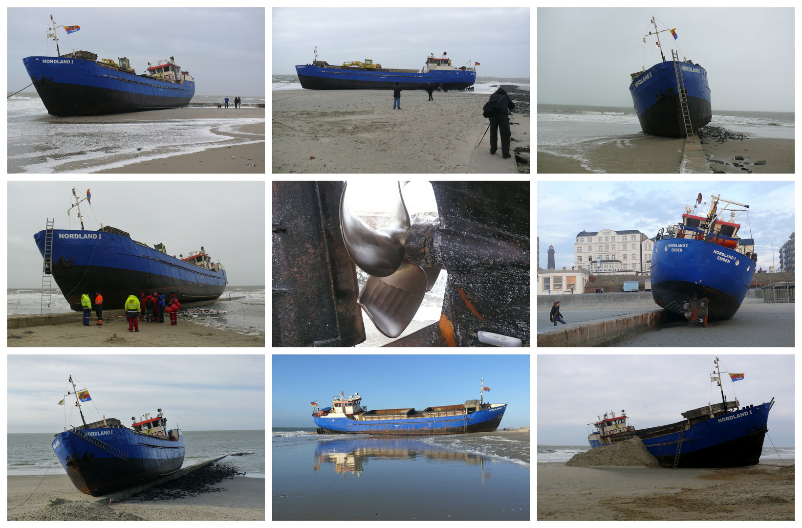 Borkum - Collage "Nordstrand I gestrandet"