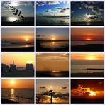 Borkum-Collage - Wenn dort die Sonne untergeht