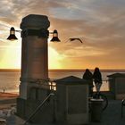 Borkum - Den Sonnenuntergang auf der Promenade genießen