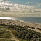 Borkum - Der Südstrand von oben gesehen