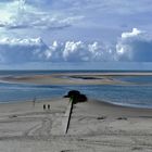 Borkum  -  Die Sandbank vor dem Nordstrand ...