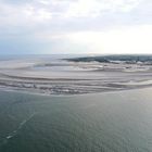 Borkum - Die Sandbank vor dem Nordstrand von oben ...