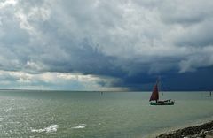 Borkum - Echte Segler fahren auch bei Schietwetter raus