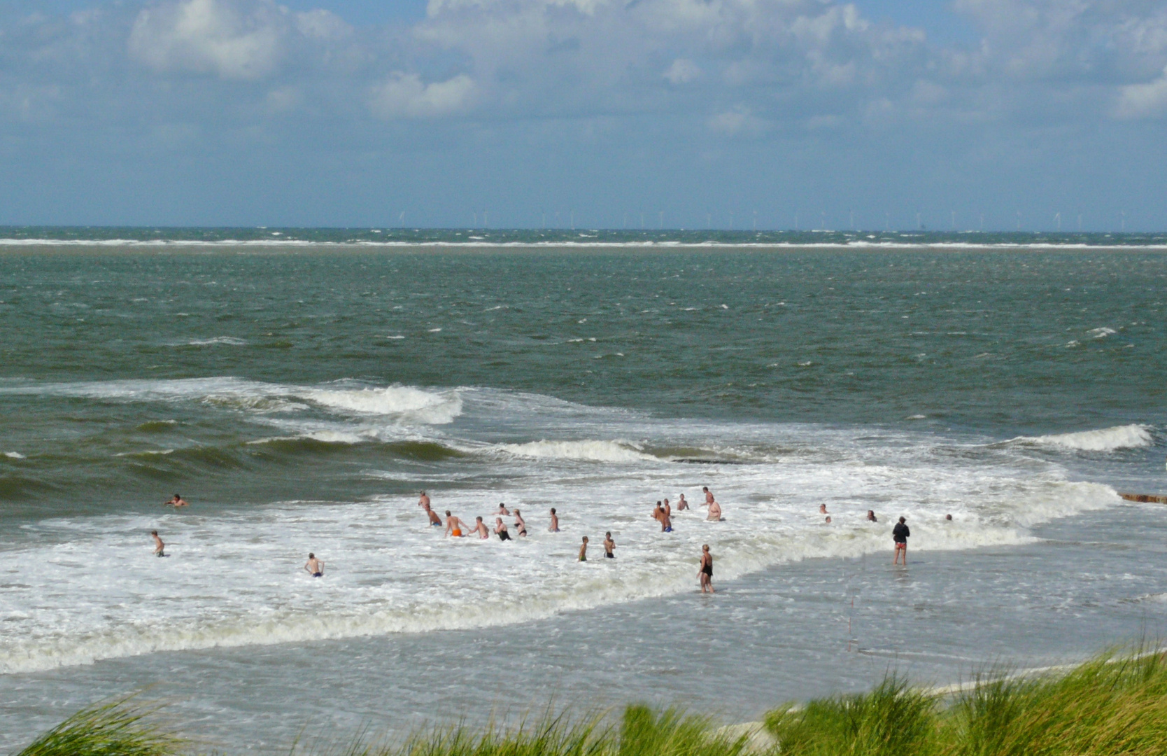 Borkum - Heute: Badespaß bei 20 Grad Wassertemperatur