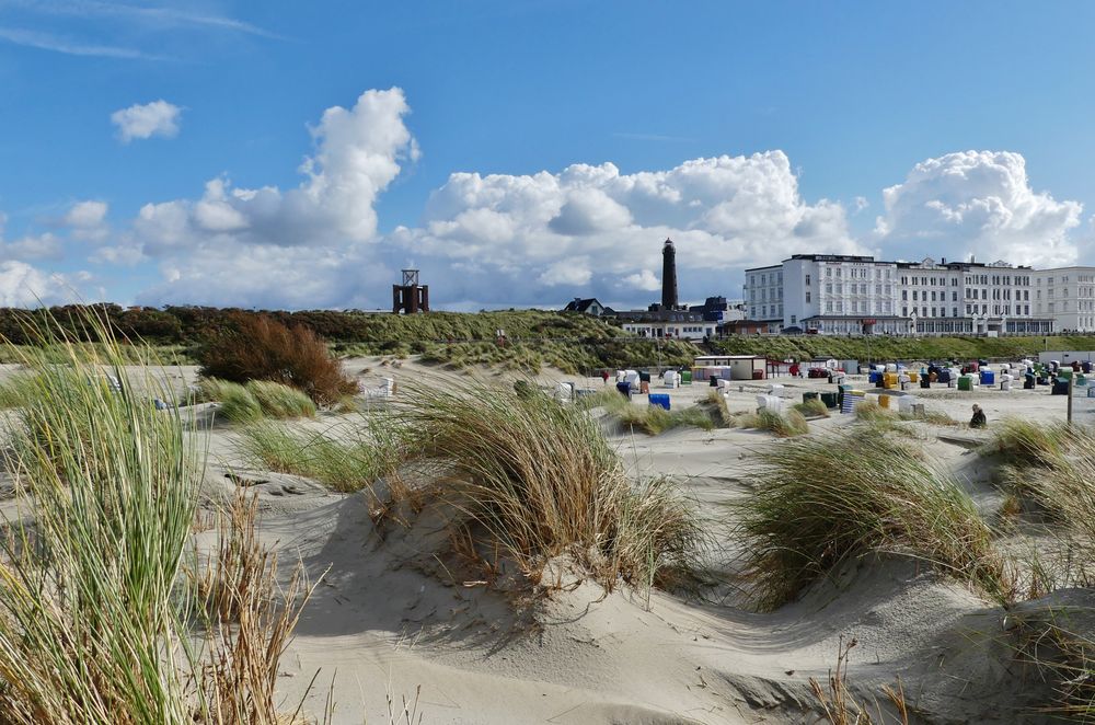 Borkum  -  Heute war vom Sturmtief nichts mehr zu sehen  