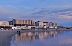 Borkum - Heutige Abendstimmung am Nordstrand