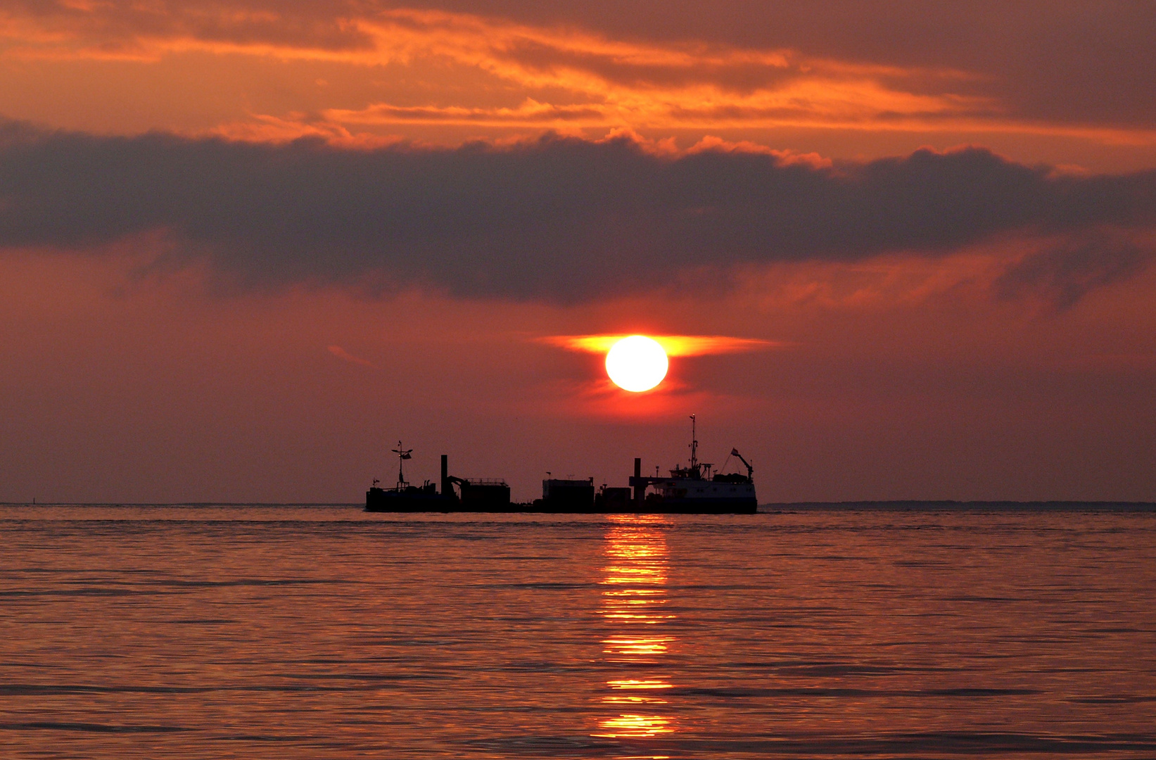 Borkum - Heutiger Sonnenuntergang