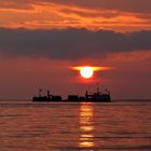 Borkum - Heutiger Sonnenuntergang