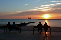 Borkum - Heutiger Sonnenuntergang