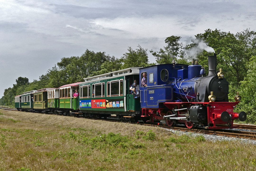 Borkum - Historischer Dampfzug