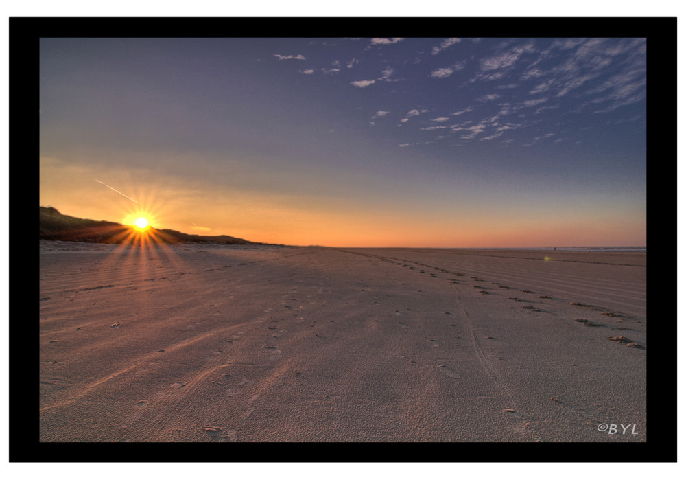 Borkum - im Sonnenuntergang