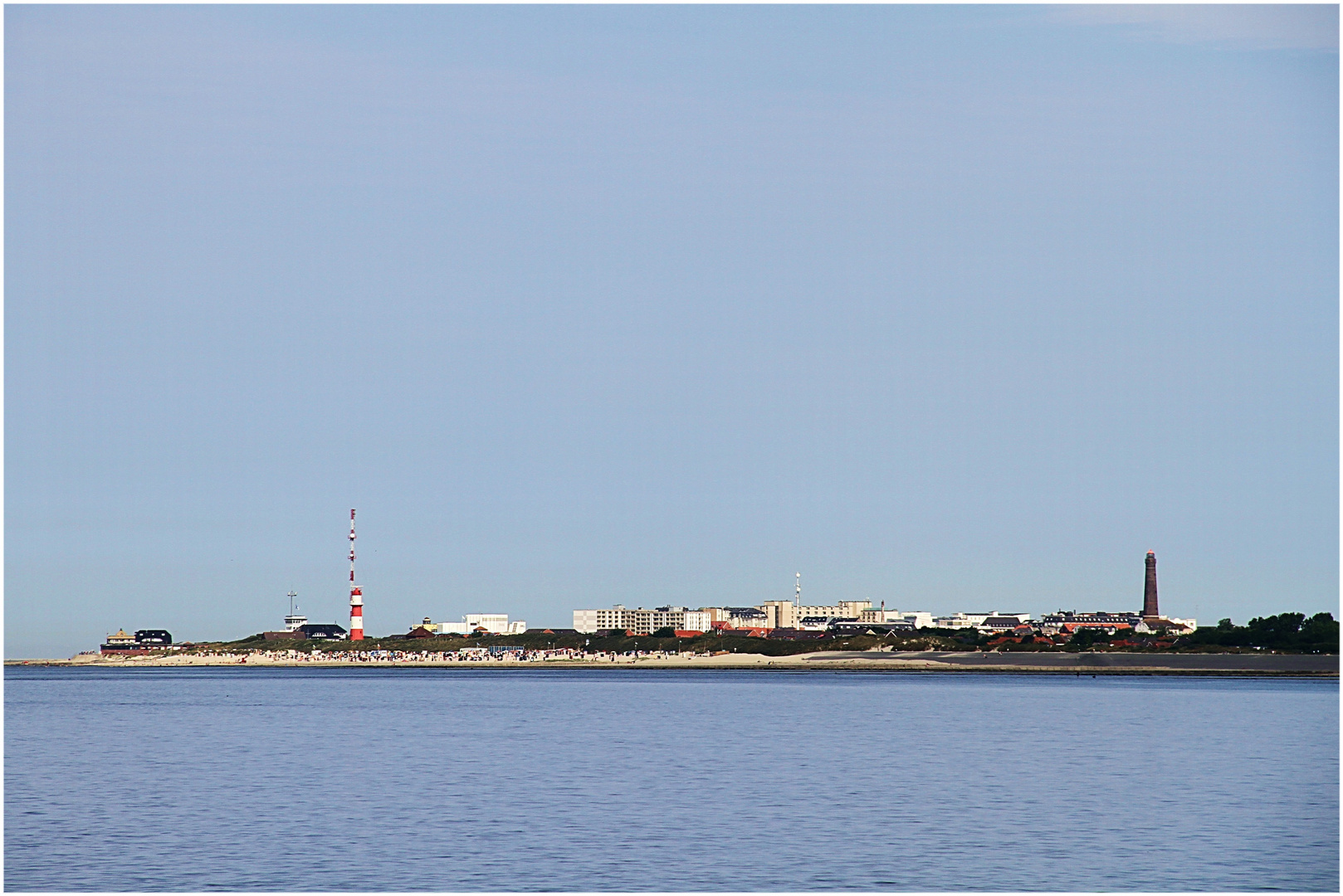 Borkum in Sicht