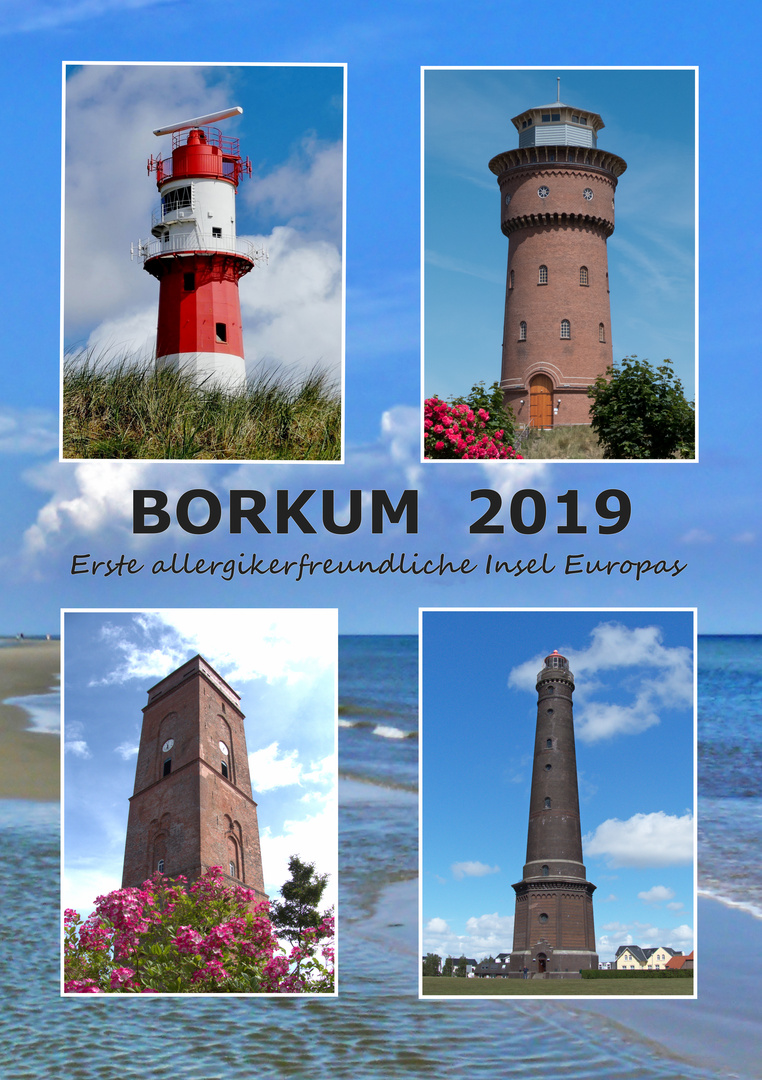 Borkum - Kalender-Titelblatt 2019 - A4
