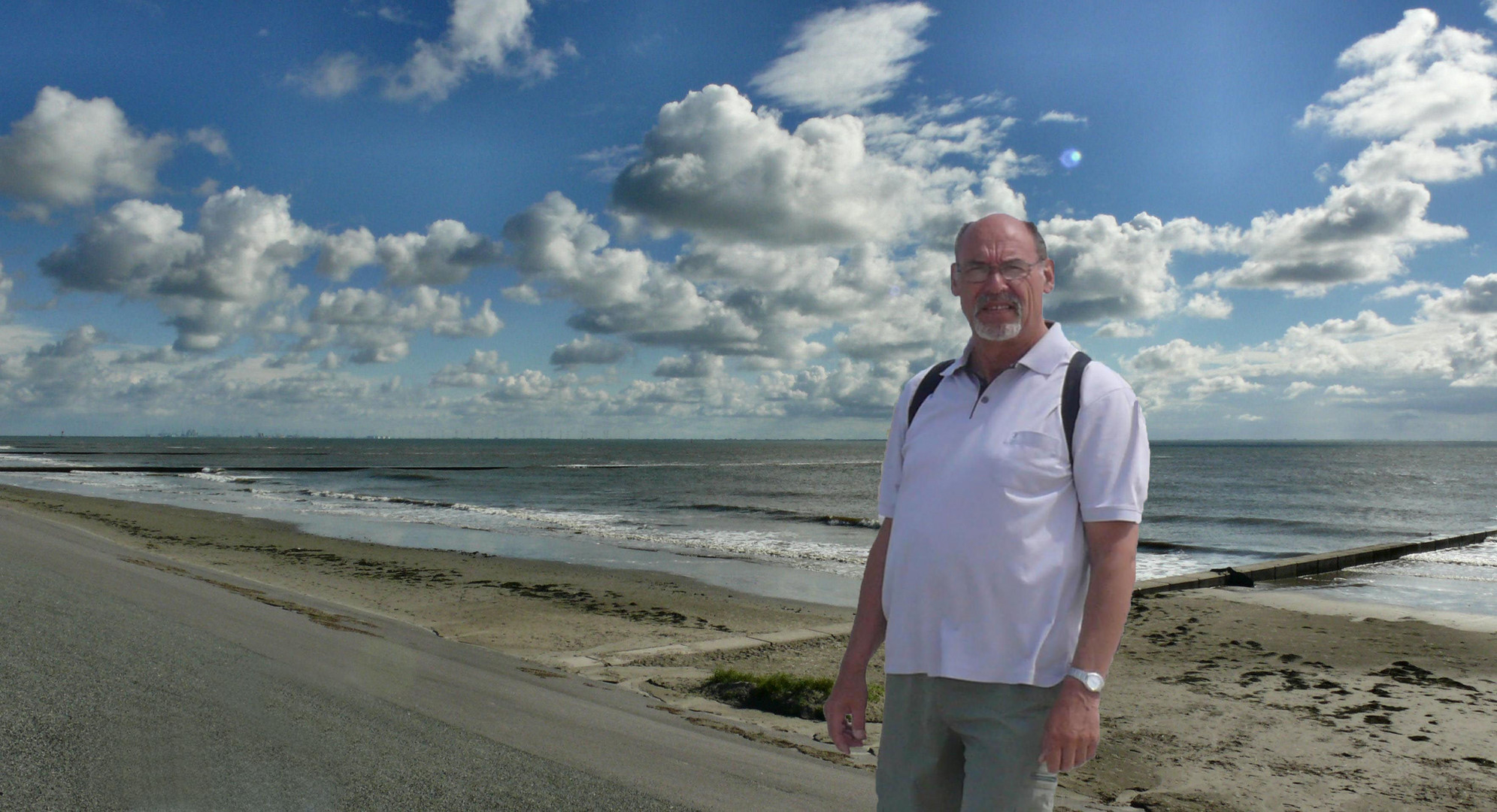 Borkum - Kurz vor Ende des Deiches am Südstrand