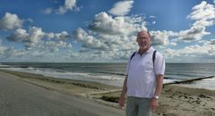 Borkum - Kurz vor Ende des Deiches am Südstrand