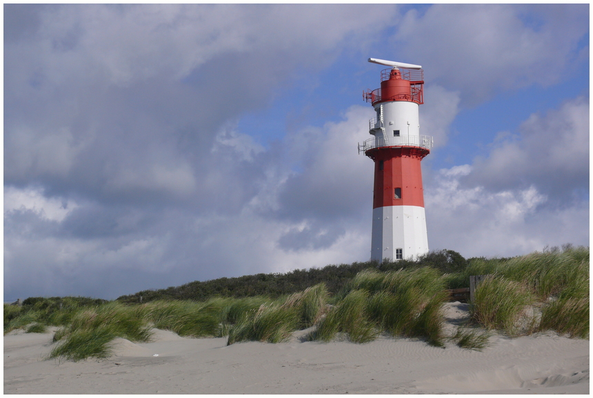 Borkum - Leuchtturm am Südstrand