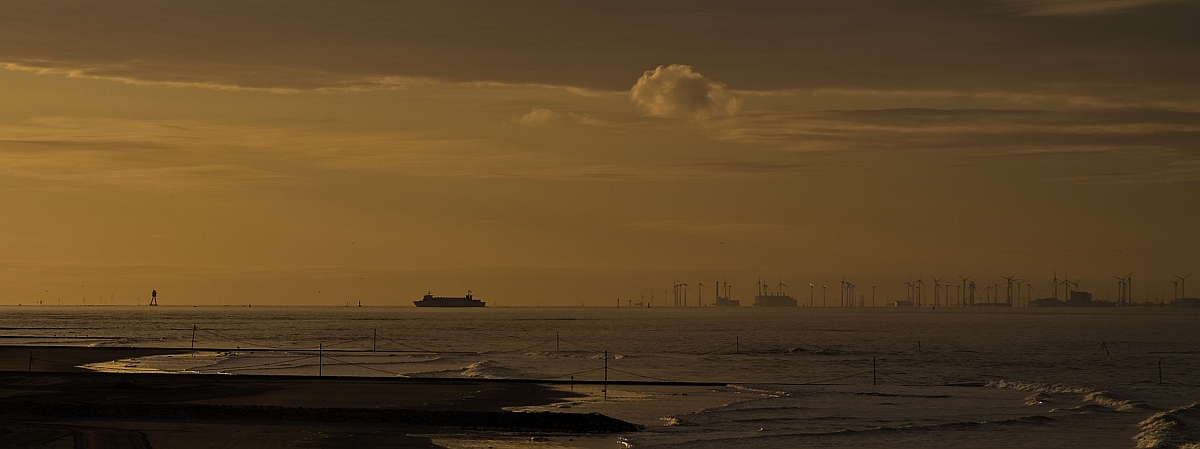 Borkum morgens um 8:15 Uhr